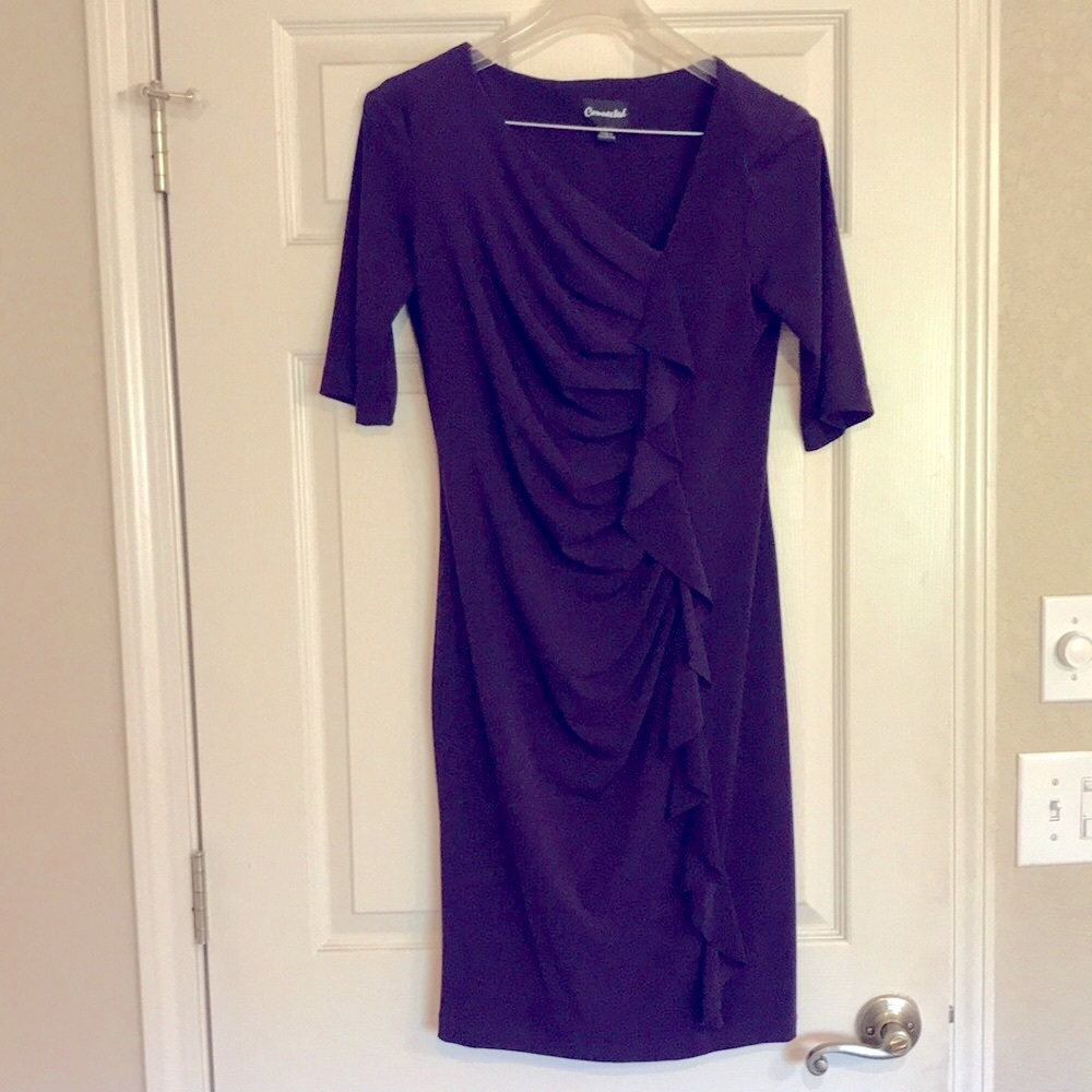 EUC Deep Purple Cocktail Dress (8)